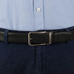 Pasek męski skórzany 3,5 cm klamra automatyczna Beltimore czarny 02-604 : Kolory - czarny, Rozmiar pasków - r.110-125 cm. Czarne paski damskie bez wzorów, ze skóry, wizytowe. Za 64.99 zł.
