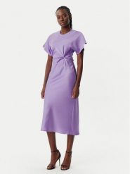 Rinascimento Sukienka koktajlowa CFC0122932003 Fioletowy Regular Fit. Fioletowe sukienki damskie Rinascimento, m, bez wzorów, z syntetyku, wizytowe, bez kołnierzyka, bez ramiączek. Za 299.99 zł.