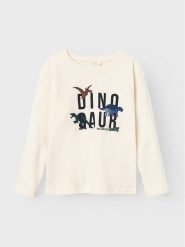 NAME IT Bluzka 13220044 Écru Regular Fit. T-shirty dla chłopców Name it, bez wzorów, z bawełny, bez ramiączek. Za 69.99 zł.