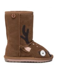 EMU Australia Śniegowce Deer K12073 Brązowy. Brązowe buty zimowe dziewczęce Emu Australia, ze skóry, bez zapięcia. Za 439.99 zł.