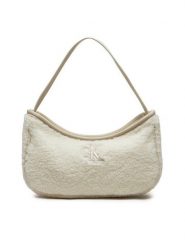 Calvin Klein Jeans Torebka Teddy IU0IU00634 Écru. Torebki do ręki damskie Calvin Klein Jeans, bez wzorów, z jeansu, bez dodatków. Za 239.99 zł.
