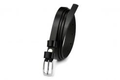 Beltimore skórzany damski pasek czarny wąski A82 : Kolory - czarny, Rozmiar pasków - r.95-110 cm. Czarne paski damskie bez wzorów, klasyczne. Za 43.99 zł.
