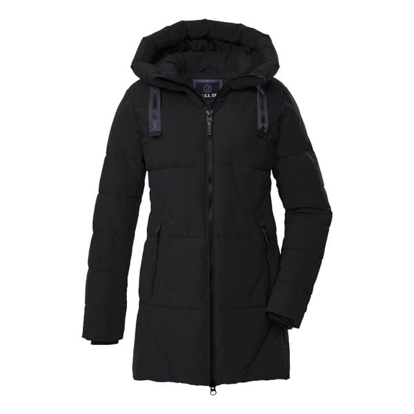 Parka damska z kapturem Killtec GW 30. Czarne parki damskie GIGA DX, m, bez wzorów, z dzianiny, z kapturem. Za 572.00 zł.