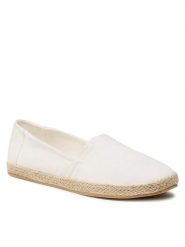 Jenny Fairy Espadryle WS140702-X Biały. Białe espadryle damskie Jenny Fairy, bez wzorów, z materiału, bez obcasa, bez zapięcia. Za 89.99 zł.