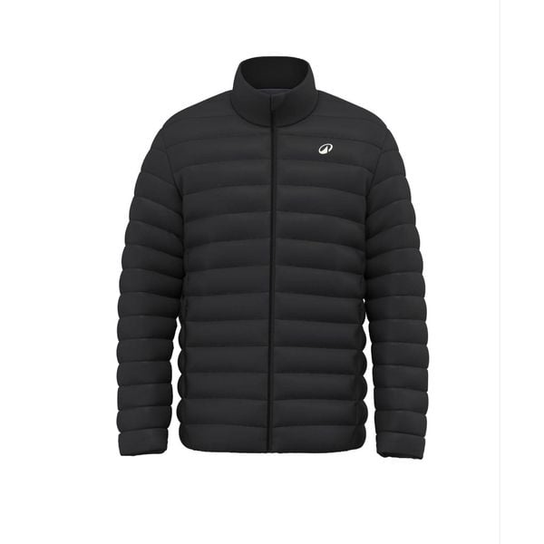 Kurtka turystyczna męska Quechua MH100. Czarne kurtki męskie QUECHUA, na zimę, l, bez wzorów, z materiału, bez kaptura. Za 119.99 zł.