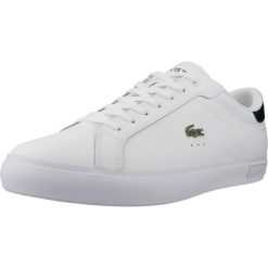 Tenisówki Lacoste Model Powercourt Kolor Biały. Białe trampki męskie Lacoste, bez wzorów, ze skóry, bez zapięcia. Za 443.40 zł.