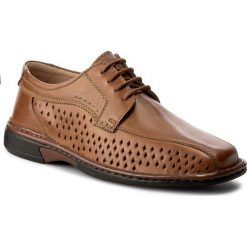Półbuty COMFORTABEL - 641029 Teak 2. Brązowe półbuty na co dzień męskie Comfortabel, ze skóry. W wyprzedaży za 199.00 zł.