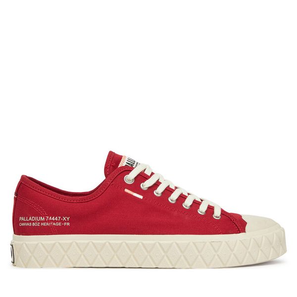 Trampki Palladium. Czerwone trampki i tenisówki damskie Palladium, bez wzorów, bez zapięcia. Za 218.99 zł.