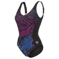 Strój kąpielowy damski Arena Swim Suit Mia Wing Back. Czarne kostiumy jednoczęściowe damskie Arena, l, bez wzorów, z materiału, eleganckie, na fitness i siłownię. Za 369.00 zł.
