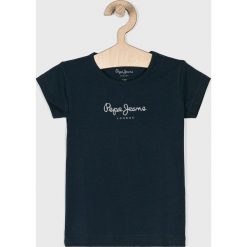 Pepe Jeans - Top dziecięcy 104-122 cm. Niebieskie t-shirty i topy dla dziewczynek Pepe Jeans, bez wzorów, z bawełny, bez ramiączek. Za 59.90 zł.