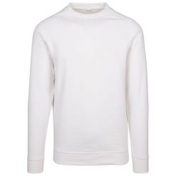Bluza Unisex Dla Dorosłych Dekolt W Szpic Raglanowa. Białe bluzy męskie BUILD YOUR BRAND, m, bez wzorów, bez kaptura. Za 147.99 zł.