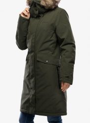 Płaszcz ocieplany damski Didriksons Erika Parka 3. Zielone parki damskie Didriksons, m, bez wzorów, z syntetyku, bez kaptura. Za 862.39 zł.