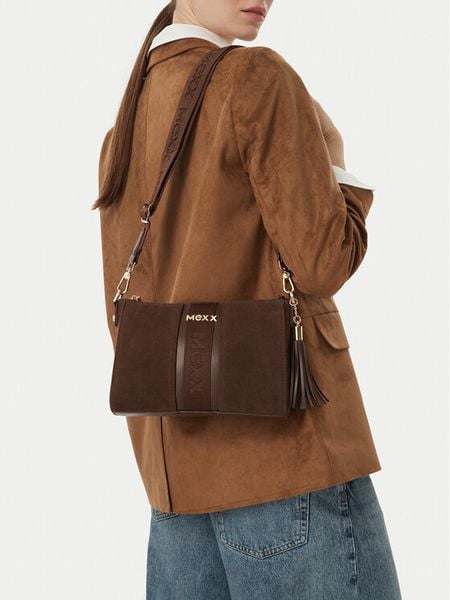 MEXX Torebka CEO-MEXX-S-016-10 Brązowy. Brązowe listonoszki damskie Mexx, bez wzorów, bez dodatków. Za 199.99 zł.