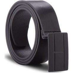 Pasek Męski TOMMY HILFIGER - Modern Plaque Belt 3 AM0AM03485 85 002. Czarne paski damskie Tommy Hilfiger, w paski, ze skóry. Za 229.00 zł.