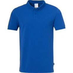 Polo Uhlsport Essential Prime. Czarne koszulki polo męskie Uhlsport, m, bez wzorów, bez kołnierzyka, bez ramiączek, do piłki nożnej. Za 213.50 zł.