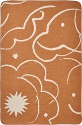 Kocyk dziecięcy Skye 80 x 120 cm brązowo-beżowy. Brązowe kocyki dla dzieci Ferm Living. Za 251.00 zł.