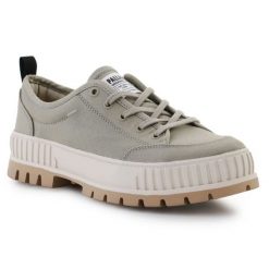 Buty Palladium Pallashock Lo Organic 2 78569-379-M zielone. Zielone trampki męskie bez wzorów, z gumy, bez zapięcia. Za 640.44 zł.