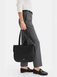 Beverly Hills Polo Club Torebka CWB-BHPC-C-005-07 Czarny. Czarne torebki do ręki damskie Beverly Hills Polo Club, bez wzorów, z materiału, bez dodatków. Za 219.99 zł.