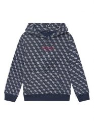 Guess Bluza L5YQ05 KA6R4 Granatowy Regular Fit. Niebieskie bluzy dla dziewczynek Guess, z aplikacjami, z bawełny, bez ramiączek, bez kaptura. Za 189.99 zł.