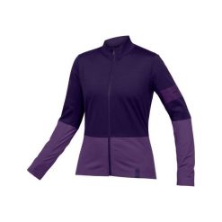 Bluza rowerowa damska Endura FS260 Jetstream bramble. Czerwone bluzy damskie ENDURA, bez wzorów, rowerowe. Za 349.99 zł.