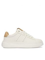 Calvin Klein Sneakersy Low Cut Lace-Up V3X9-83301-1355A M Biały. Białe buty sportowe dziewczęce Calvin Klein, bez wzorów, ze skóry, bez zapięcia. Za 459.99 zł.