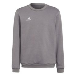 Entrada 22 Sweat Top. Szare bluzy męskie Adidas, bez wzorów, z materiału, bez kaptura. Za 95.25 zł.