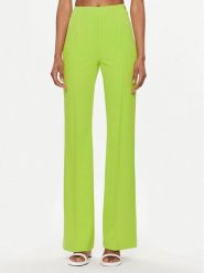 Liu Jo Spodnie materiałowe CA4137 J1930 Zielony Flare Fit. Zielone spodnie materiałowe damskie Liu Jo, bez wzorów, z materiału. Za 449.99 zł.