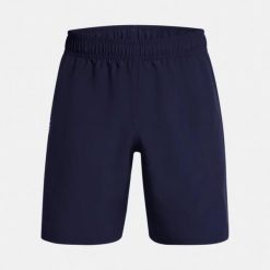 Spodenki Męskie Treningowe Under Armour Lekkie Szybkoschnące S. Czarne krótkie spodenki sportowe męskie Under Armour, m, bez wzorów, na fitness i siłownię. W wyprzedaży za 95.37 zł.