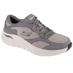 Buty sportowe Sneakersy męskie, Arch Fit 2.0 - The Keep. Szare buty sportowe męskie Skechers, bez zapięcia, trekkingowe. Za 379.99 zł.