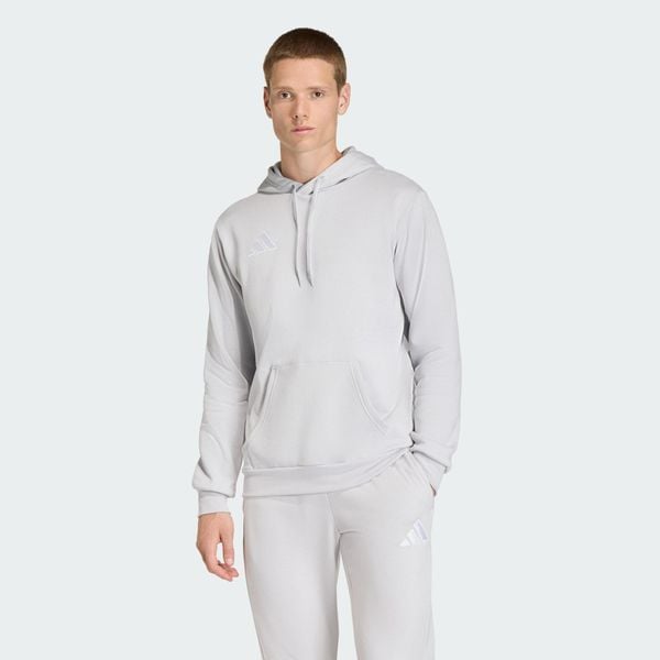 Bluza z kapturem Entrada26. Białe bluzy męskie Adidas, s, z aplikacjami, z bawełny, z kapturem, na fitness i siłownię. Za 199.00 zł.