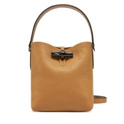 Torebka Longchamp. Brązowe torebki do ręki damskie Longchamp, bez wzorów, klasyczne, bez dodatków. Za 2,109.00 zł.