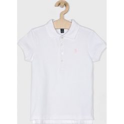Polo Ralph Lauren - Polo dziecięce 128-176 cm. Białe t-shirty i topy dla dziewczynek Polo Ralph Lauren, bez wzorów, z bawełny, bez ramiączek. W wyprzedaży za 129.90 zł.