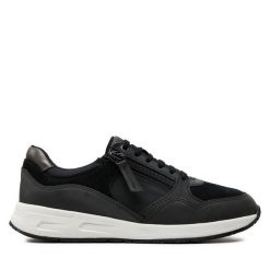 Sneakersy Geox. Zielone trampki i tenisówki chłopięce Geox, bez wzorów, bez zapięcia. Za 389.99 zł.
