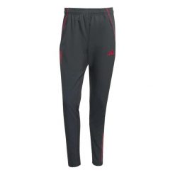 Spodnie dresowe Prematch Liverpool FC 2025/26. Czarne spodnie sportowe męskie Adidas, m, bez wzorów, z dresówki, na fitness i siłownię. Za 359.45 zł.