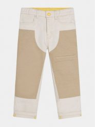 Marc Jacobs Spodnie materiałowe W60012 S Beżowy Regular Fit. Brązowe spodnie materiałowe dla chłopców Marc Jacobs, bez wzorów, z bawełny. Za 289.99 zł.