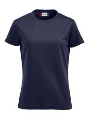 Clique Ice-T Women T-shirt z oddychającego poliestru – dark navy. Niebieskie t-shirty damskie CLIQUE, l, bez wzorów, z materiału, bez kołnierzyka. Za 116.62 zł.