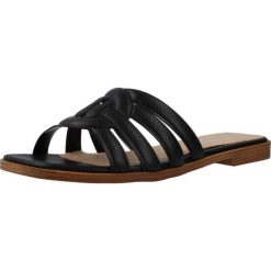 Sandały MTNG 59623M Czarny. Czarne sandały damskie MTNG, bez wzorów, z syntetyku, bez obcasa, bez zapięcia. Za 126.99 zł.