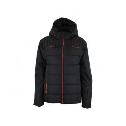 Kurtka narciarska Peak Mountain Cadalpo. Czarne kurtki snowboardowe męskie Peak Mountain, m, z aplikacjami, z poliesteru, długie, bez kaptura, narciarskie. Za 611.50 zł.