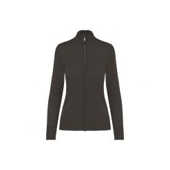 Damski kardigan zapinany na zamek Kariban. Szare kardigany damskie KARIBAN, bez wzorów, bez kaptura. Za 213.00 zł.