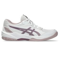 Damskie buty halowe Asics Gel-Task 4. Białe obuwie sportowe damskie Asics, bez wzorów, trekkingowe. Za 382.90 zł.