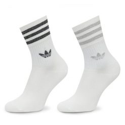 Skarpety długie adidas. Białe skarpety damskie Adidas, bez wzorów. Za 59.99 zł.
