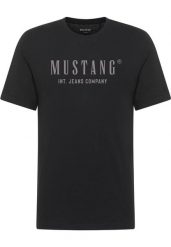 Męski T-Shirt Mustang Style Alex Black 1017990 4142. Czarne t-shirty męskie Mustang, m, bez wzorów, bez kołnierzyka. Za 79.99 zł.