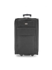 Semi Line Walizka średnia T5601-3 Czarny. Czarne walizki męskie Semi-line, bez wzorów, z materiału, średnie. Za 229.99 zł.