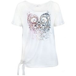 Deha Wiązana Koszulka Damska Koszulka b84533 Śnieg White (Rozmiar S). T-shirty damskie Deha. W wyprzedaży za 146.00 zł.
