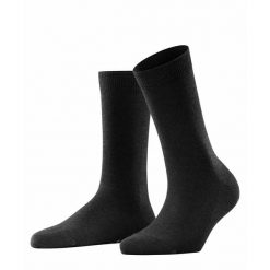 Skarpetki damskie Falke Family. Czerwone skarpety damskie Falke, bez wzorów, z bawełny. Za 113.00 zł.