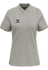 Damska koszulka polo Hummel Move Grid. Szare koszulki sportowe damskie Hummel, s, bez wzorów, z bawełny, bez kołnierzyka, bez ramiączek. Za 169.95 zł.