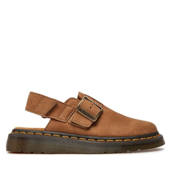 Sandały Dr. Martens. Brązowe sandały damskie Dr. Martens, bez wzorów, bez obcasa, na płaskiej podeszwie, bez zapięcia. Za 469.99 zł.