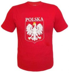 Koszulka z nadrukiem czerwona S. Czerwone t-shirty damskie Arpex, s, bez wzorów, bez kołnierzyka. Za 38.95 zł.