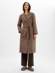 Weekend Max Mara płaszcz wełniany z domieszką moheru Kobiety brązowy, 34. Brązowe płaszcze damskie Weekend Max Mara, bez wzorów, z wełny, biznesowe, bez kaptura. Za 3,299.95 zł.