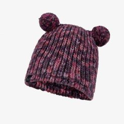 Czapka Buff Knitted & Fleece Lera Referencja 120869. Czerwone czapki i kapelusze damskie Buff, bez wzorów, z dzianiny. Za 121.75 zł.